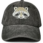 Hepandy Embroidered Raccoon Hats