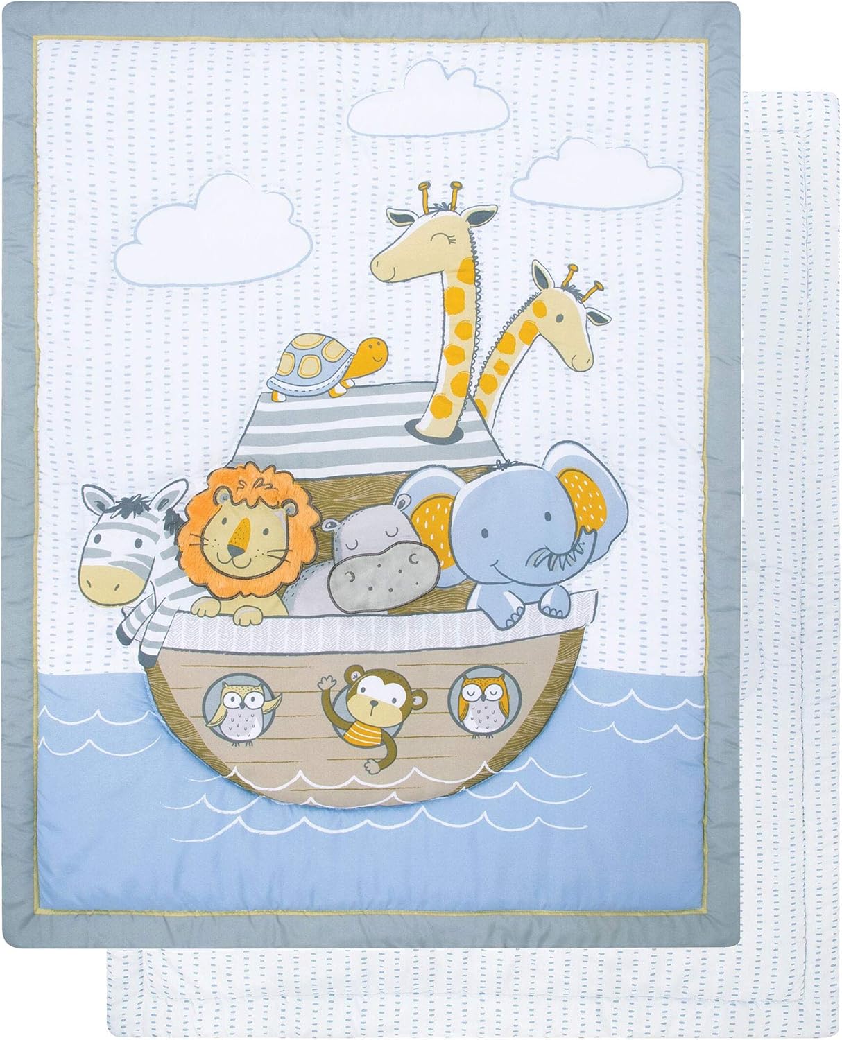 Noahs Ark Jungle Animal Theme Neutral 4 Piece Baby Crib Bedding Set Nursery Baby Femsa Com