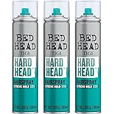Bead Head by TIGI Hard Head Hairspray for Extra Strong Hold - For All Hair Types - With Instant Dry & Natural Shine - Use on Dry Hair - Premium Hair Care Products for Women & Men - 11.7 oz (3 Pack)