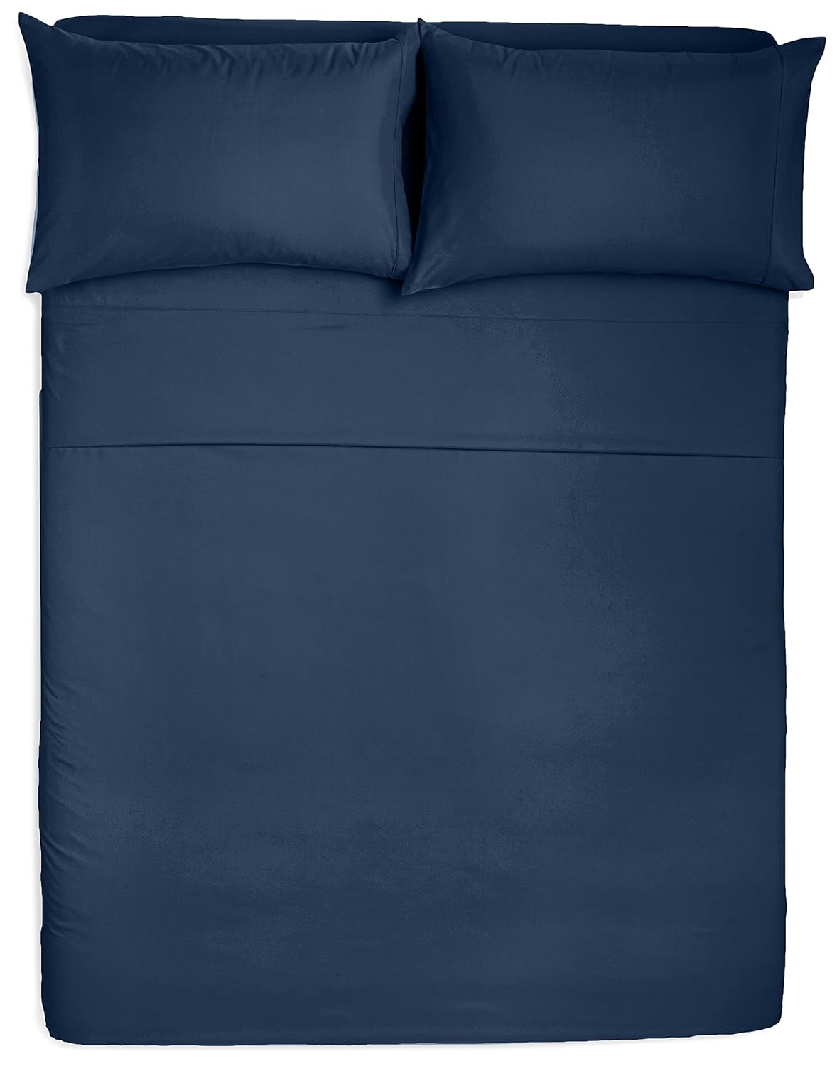 מטבח AmazonBasics Microfiber Sheet Set Queen, Navy Blue