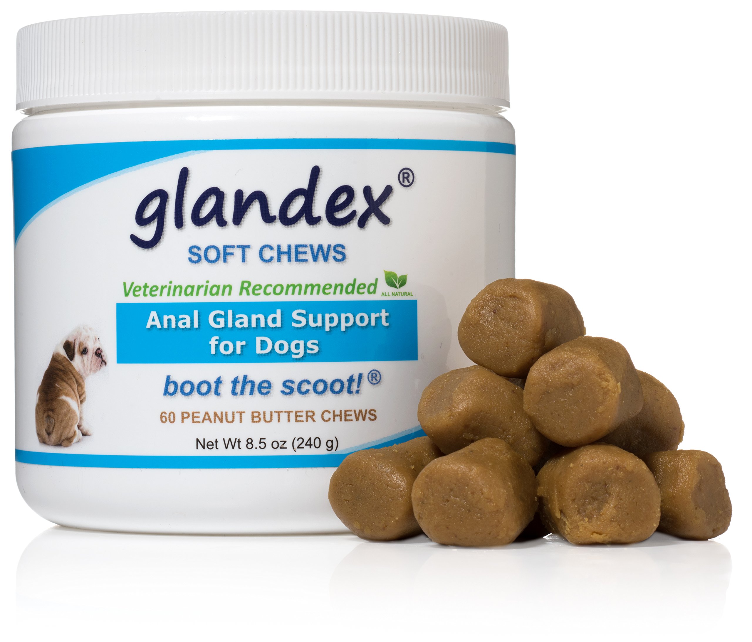 Glandex Soft Chews 60 Count, Anal Gland Fiber Probiotic Digestive Supplement eBay