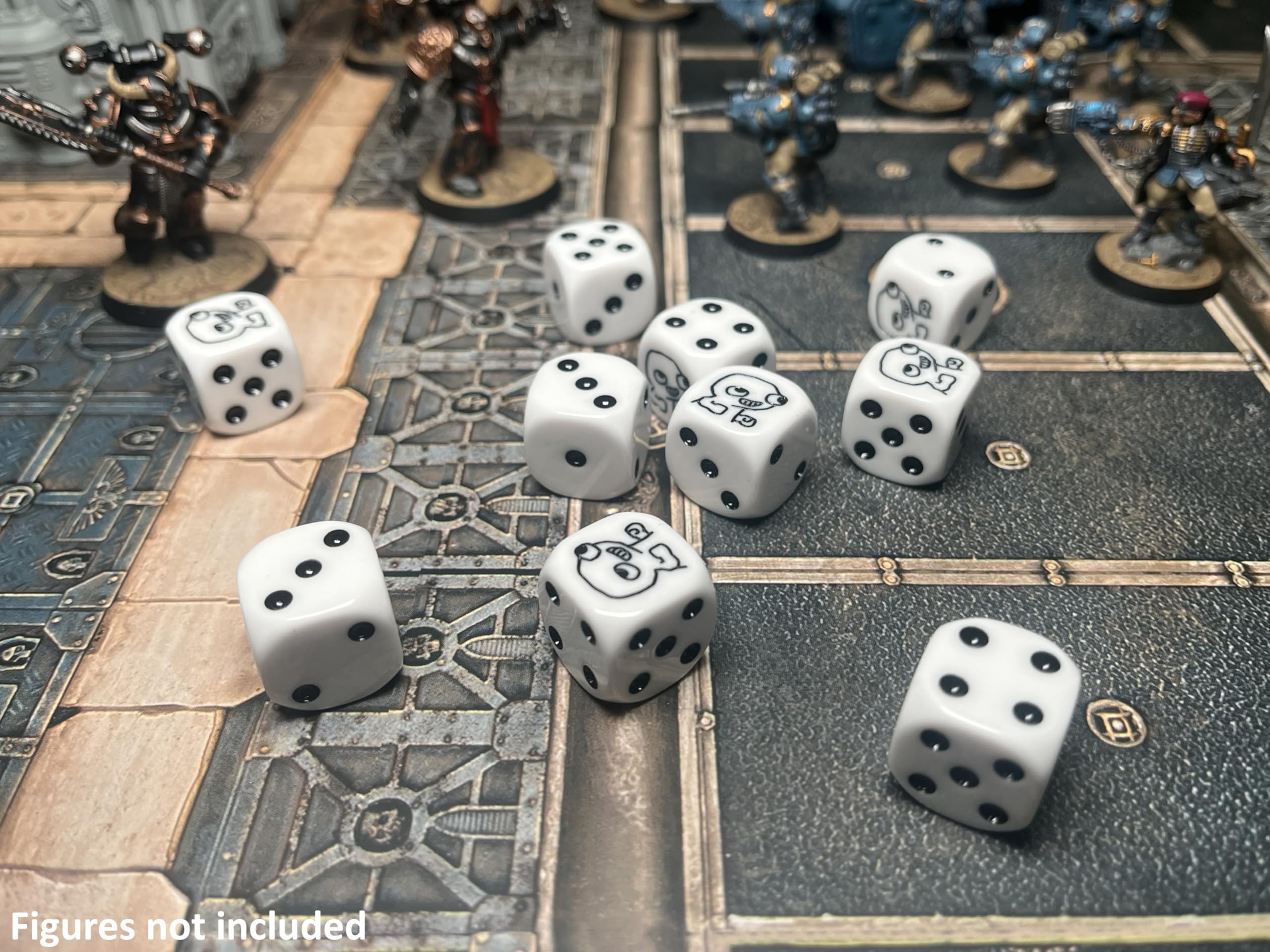 Derp Dice - Fun 16mm D6 Gaming Dice Set - 10 6 Sided Dice for DND & Tabletop