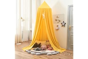 THREENTDAY Bed Canopy for Kids, Round Dome Kids Mosquito Net Indoor Outdoor Castle Hanging House Decoration Reading Nook Kids