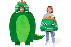 JOIEDOMI Kids Sleeping Bag Toddler Nap Mat with Pillow & Blanket 60" x 39" for Kids Ages 3+ Soft Plush Sleeping Mat Dinosaur 