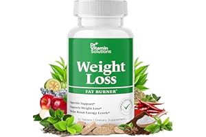 DR VITAMIN SOLUTIONS Weight Loss Supplements for Women & Men - Includes Green Tea Extract, Chromium, Vitamin B6 - Energy Booster, Belly Fat Burner & Appetite Suppressant Diet Pills - 30 Tablets