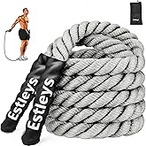 5lb Weighted Jump Rope for Men and Women, Adult Heavy Skipping Rope, Heavy Jump Ropes for Home Workout, Weight Loss, Shaping Body, Total Body Workout Equipment (Black Grey)