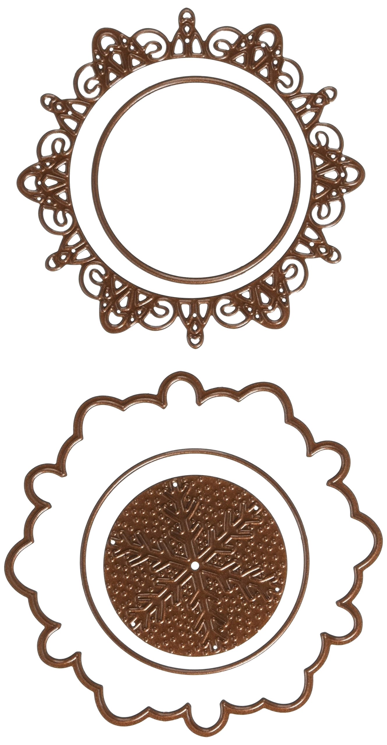 Sue Wilson Festive Collection-Bold Snowflake Frame Die Set, Metal, 9.7 x 9.5 cm