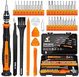 JOREST 40Pcs Precision Screwdriver Set Mini Kit with CR-V Bits T5-T10 Y00 P2-P6