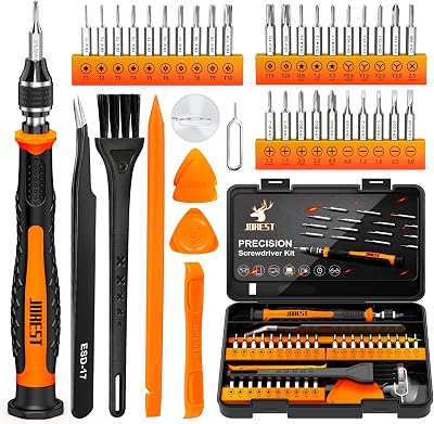 JOREST 40Pcs Precision Screwdriver Set Mini Kit with CR-V Bits T5-T10 Y00 P2-P6