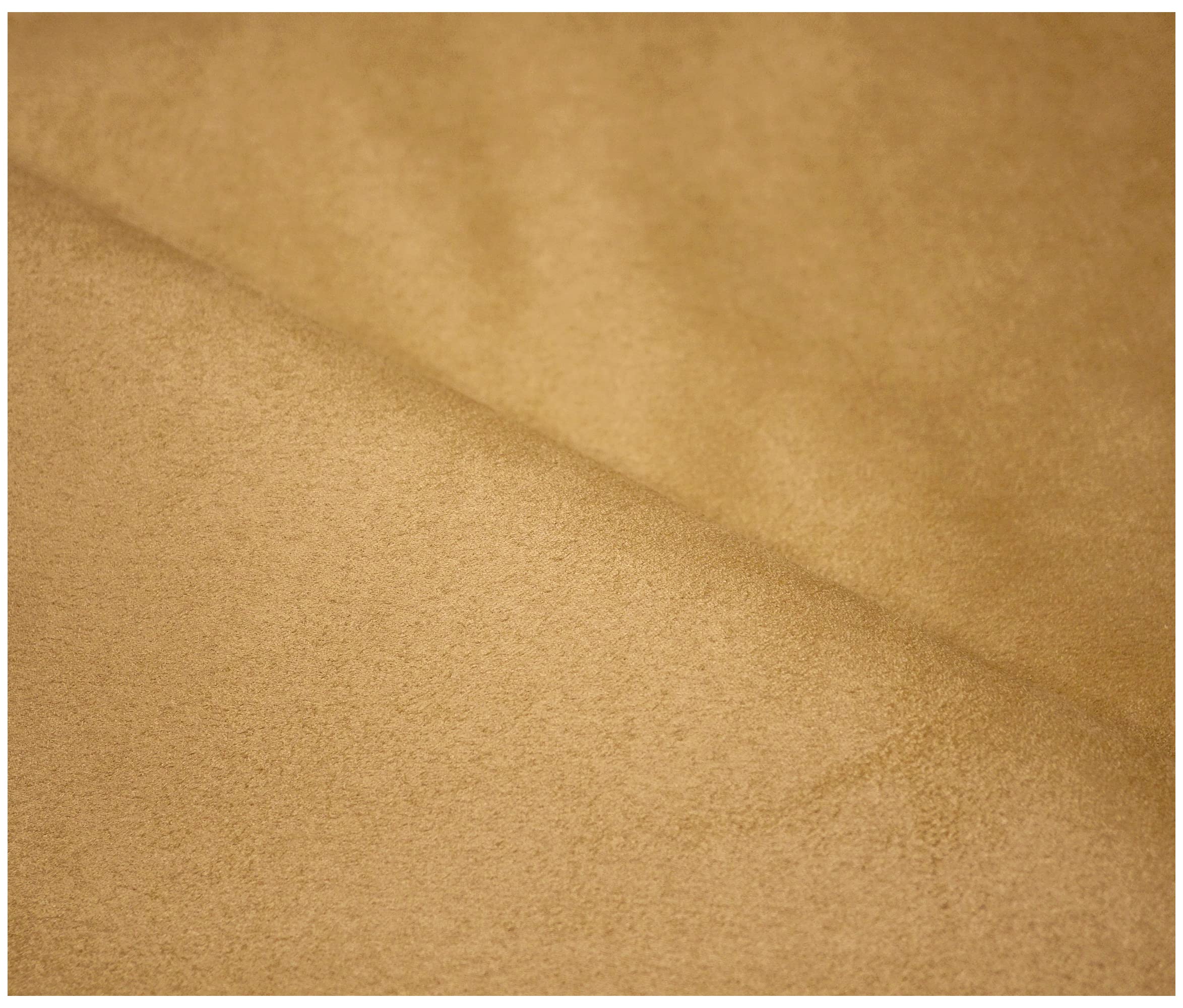Faux Suede Soft Touch Leatherette Upholstery Fabric for Furnishings Cushions Curtain (300 x 150cm (3 Metre), Sahara)