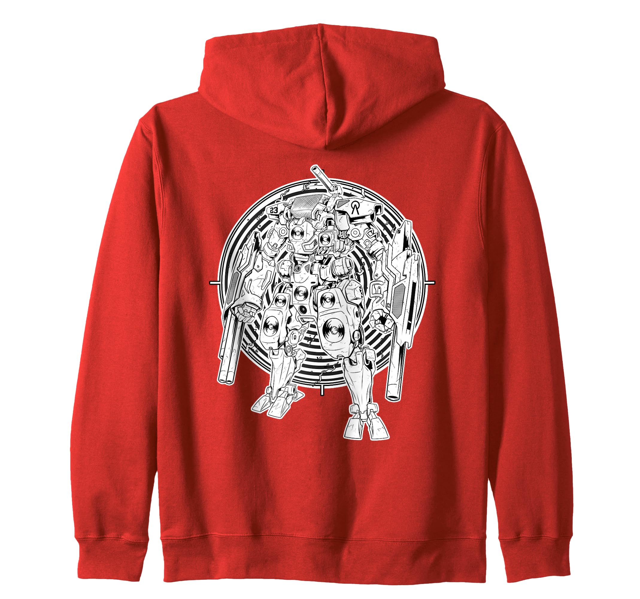 Rave Techno Robot Mecha Tekno Hardtek Frenchcore Zip Hoodie