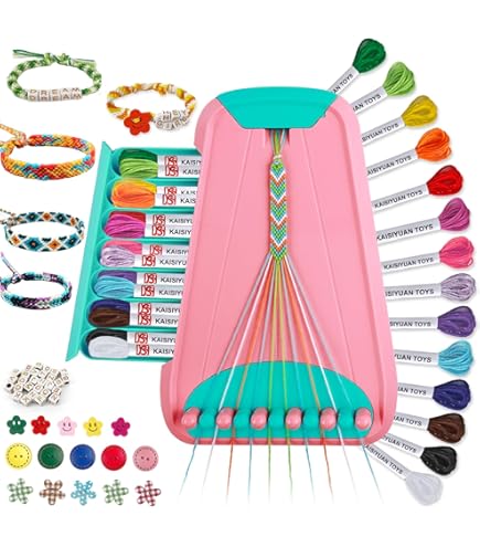 Folia Set De Manualidades Kumihimo Pastell Rainbow Para Hacer 16 Pulseras Con Hilo Y Cuentas
