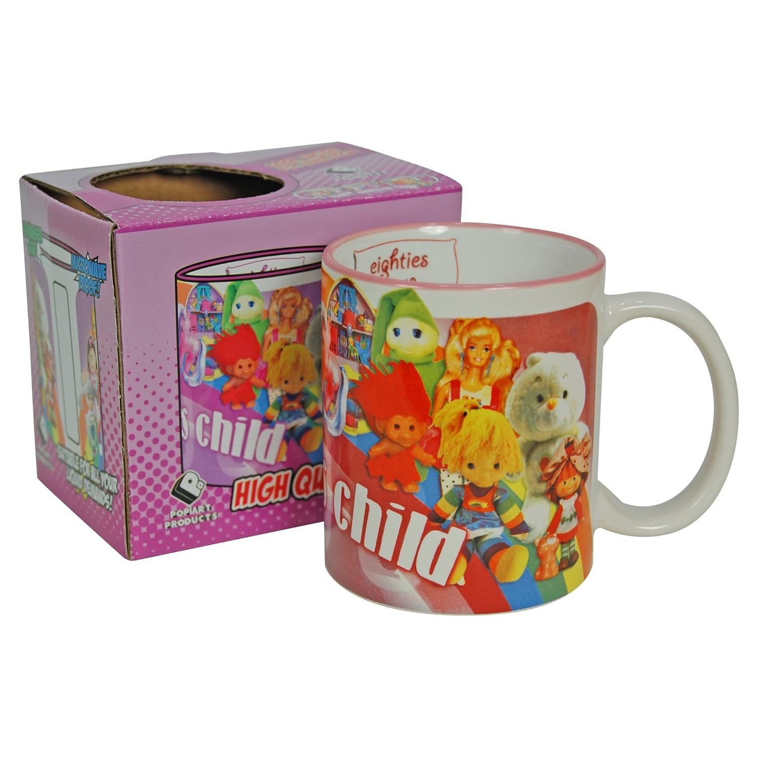 Los años 80 Niño en caja de regalo taza 80s Trollz Sylvanian ...