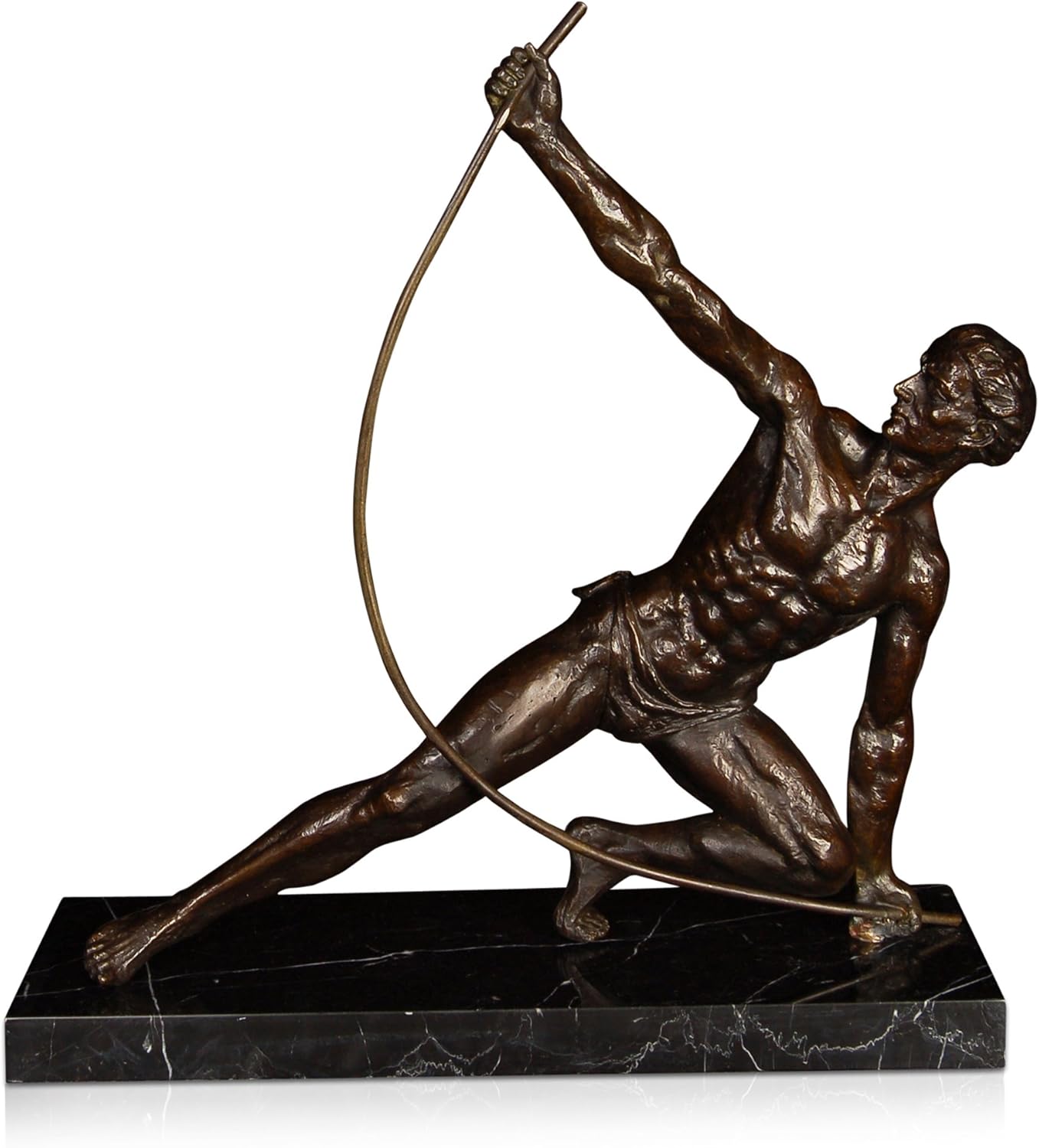 Art from The World XN2196 Man Deco Sculpture, Art Deco Style, Bronze
