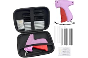 Mini Stitch Gun for Clothes - Handheld Fine Stitch Tag Gun - Quick Clothing Fixer - Tagging Gun Kit Includes 6 Needles & Hard