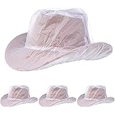 Cowboy Hat Rain Covers Plastic Hat Waterproof Cover for Dust Unisex Travel Cowboy Hat Storage