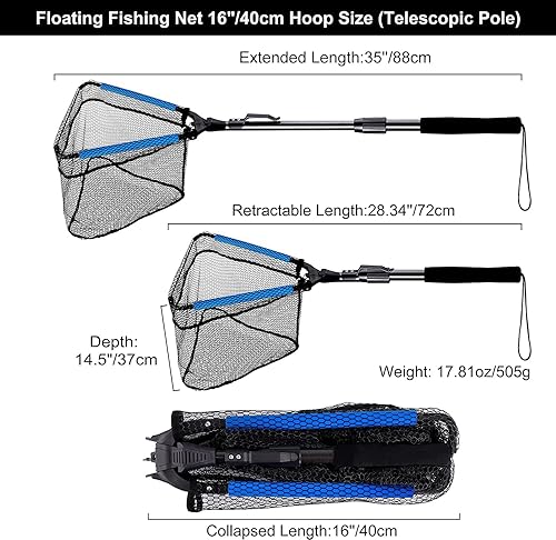 12-16 in fishing landing net KastKing Brutus Foldable Extendable Fishing Net main image 0