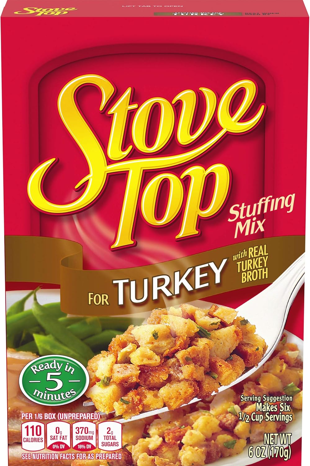 Stove Top Stuffing Mix Turkey 6 Ounce Box Pack Of 12 Amazon Ca Grocery