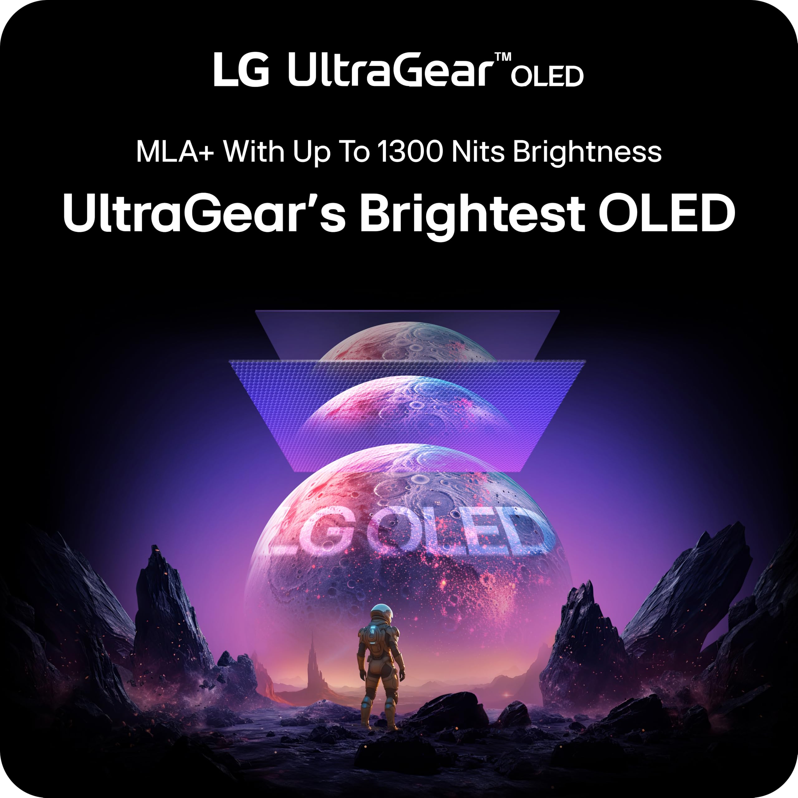 LG 32GX870A-B 32-inch Ultragear 4K UHD (3840 x 2160) OLED Gaming Monitor, Dual-Mode, 240Hz, 0.03ms, NVIDIA, AMD FreeSync Premium Pro, VESA DisplayHDR True Black 400, USB Type-C, DP2.1, Black
