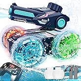 Lehoo Castle Amphibious Remote Control Car, 4WD RC Cars for Boys Age 8-12 with Water Gun, Remote Control Boat for Kids, Toys for 6 7 8 9 Year Old Boy