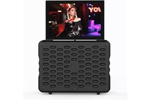 othoig 14inch Small TV,Portable TV with Stereo Speakers,35W Peak,Built in-ATSC Tuner HDMI/USB/Bluetooth/Battery for Camping,Beadroom,Kitchen,Party