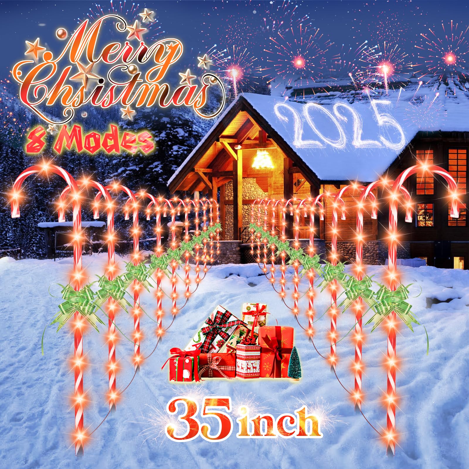 Candy Cane Solar Lights Prestige LED Candy Cane Stake Lights | Home