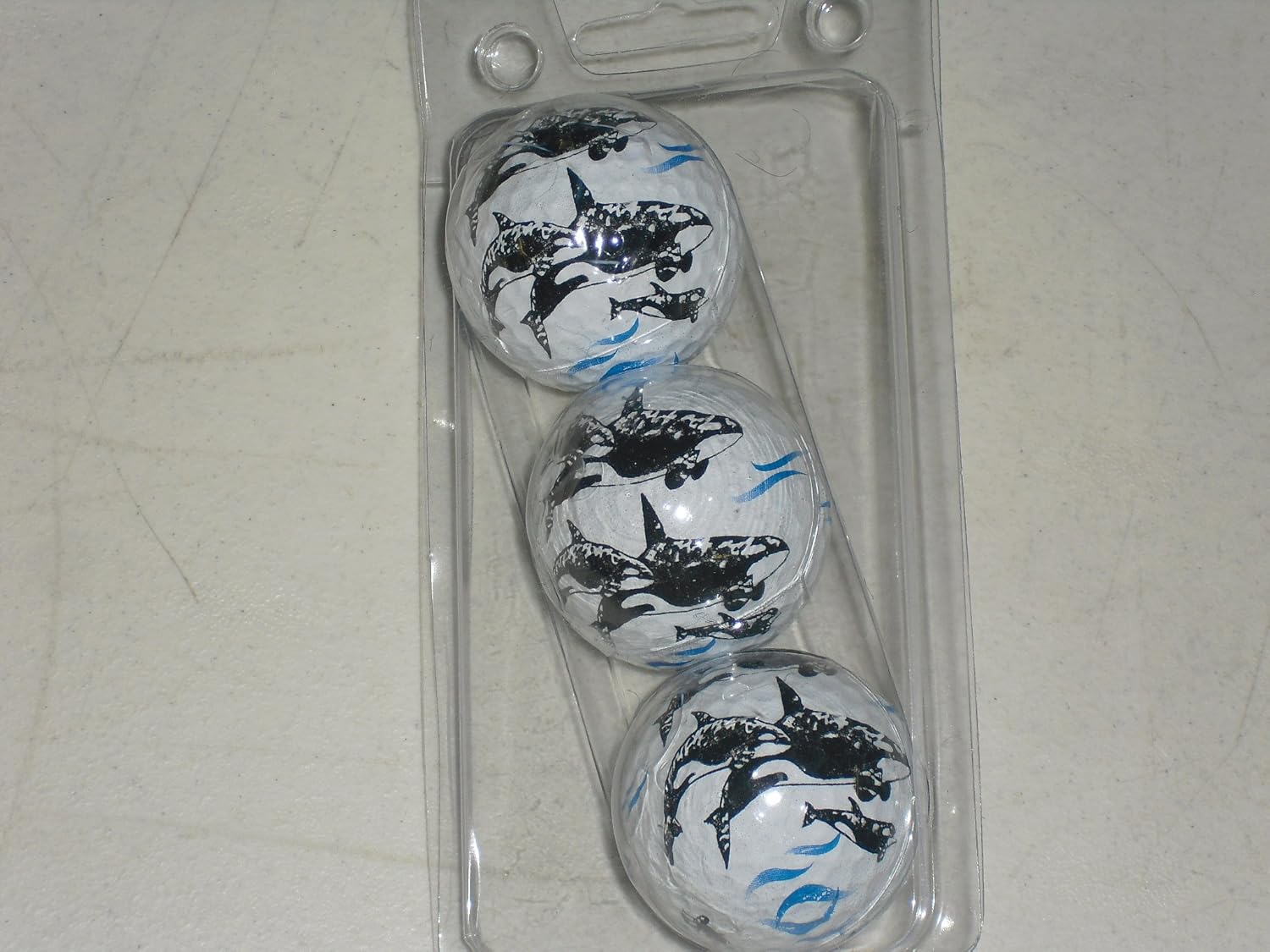 Orca Themed Golf Ball Great Gift Item 3 Pack Trick And