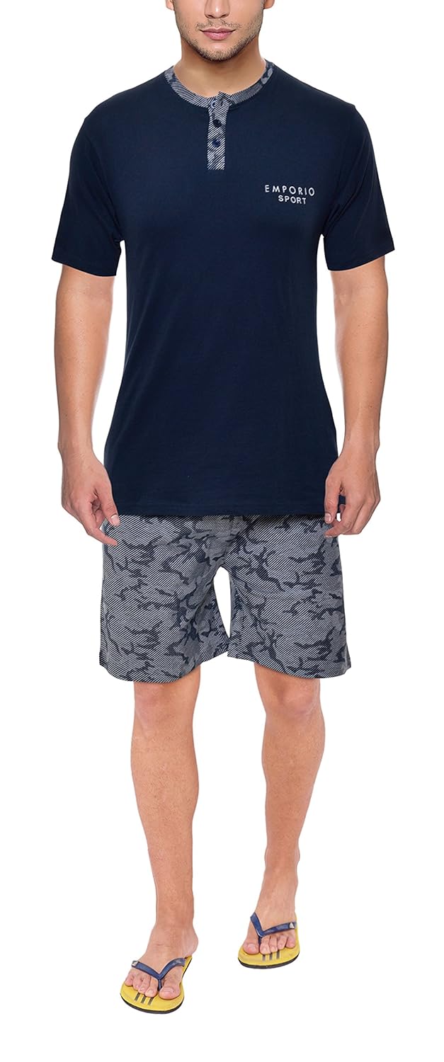 irge men's lounge short & t-shirt
