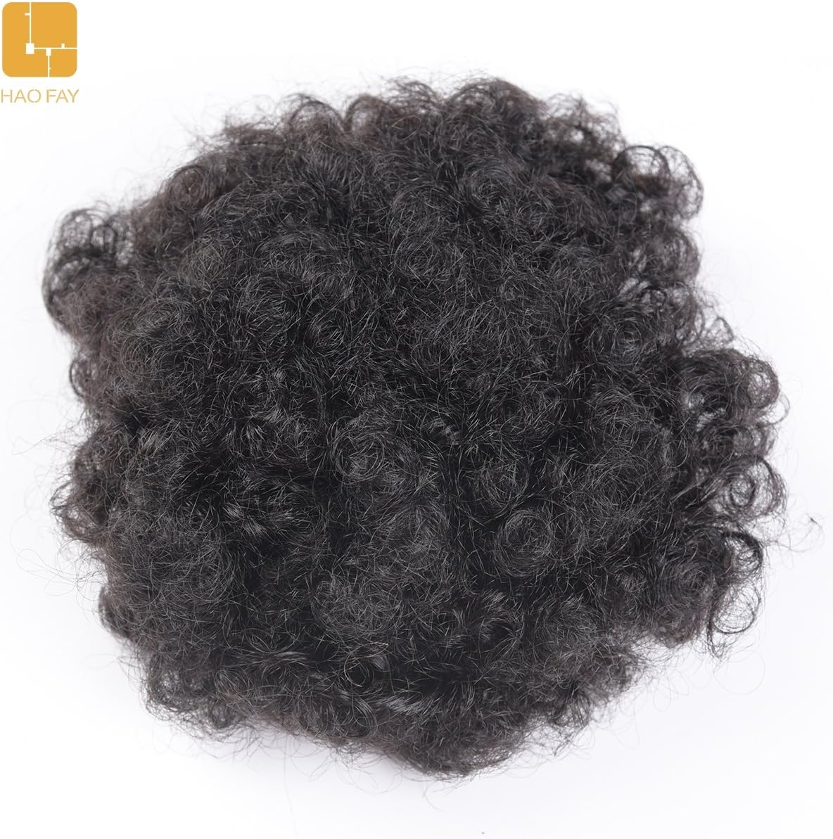 HAOFAY Hair Bun Updo Hairpiece Hair Ribbon Ponytail Extensions Hair Extensions Afro Kinky Curly Messy Hair Bun Extensions Donut Hair Chignons Hair Piece Wig (1B)