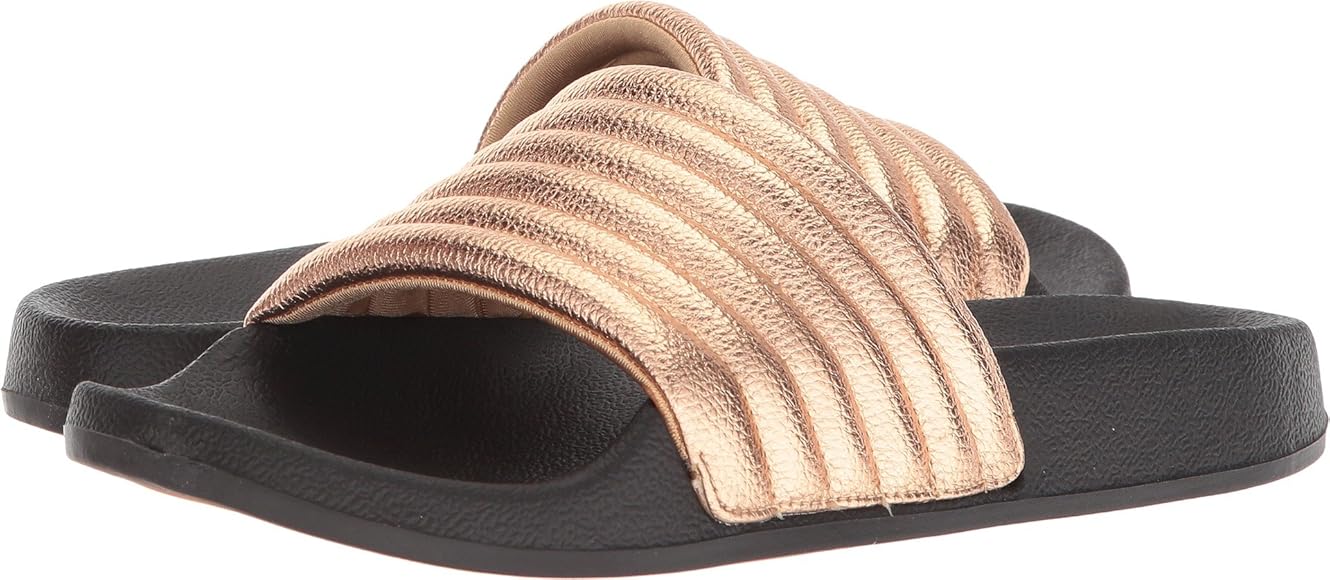skechers sandals gold