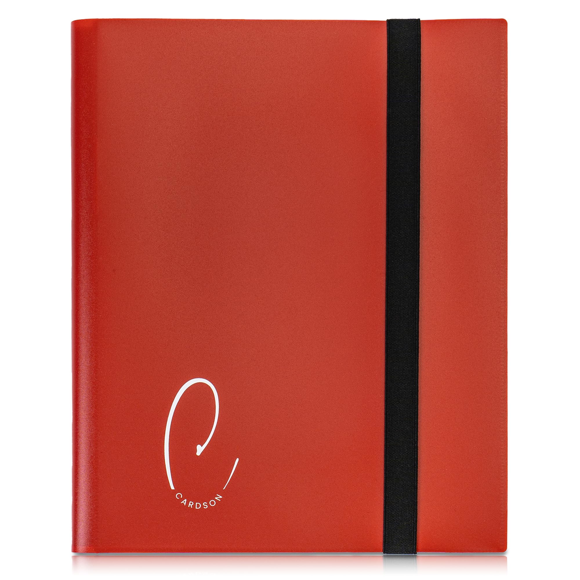 9 Pockets Trading Card Binder Storage - CARDSON - 540 Cards Collection Album Folder With 30 Pages - Side Loading TCG Binder (Red) — image 1