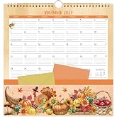2027 Calendar - 2027 Wall Calendar with Dual Storage Pockets, 12"x 12" | Jan.2027 - Dec.2027, Pocket Calendar, Ample Ruled Space, Twin-wire Binding, Perfect for Office &amp; Home - 12 Different Themes