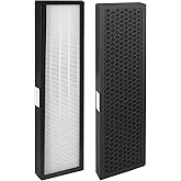 Byseacore F1701HE, 30613 Replacement Filter Compatible with Hunter Air Purifier Models HT1701, 30100, 3-in-1 Filtration with Activated Carbon, 2 Count