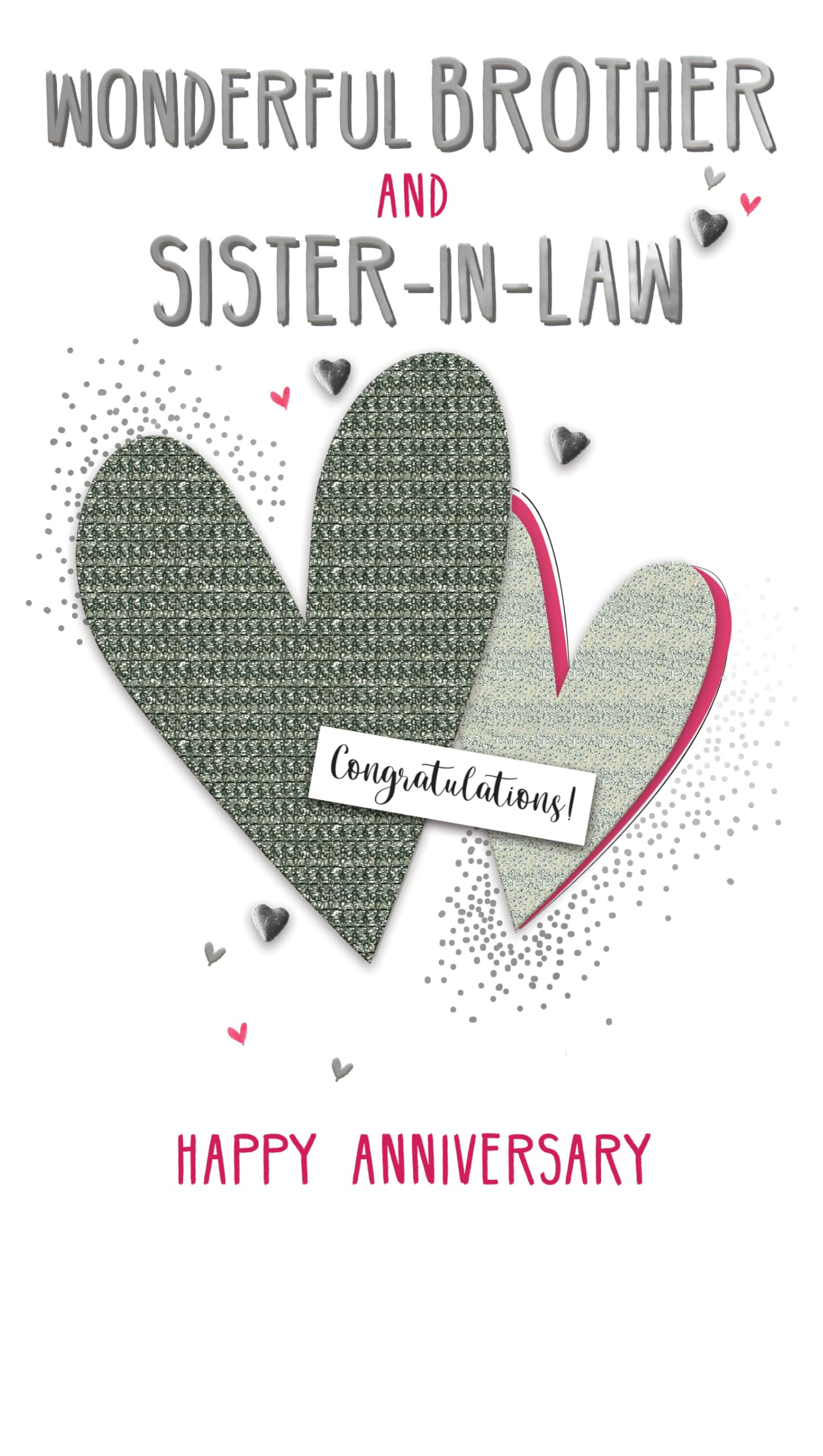 Happy Anniversary Brother & Sister-in-Law Hand-Finished Anniversary Card JGS774