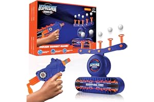 USA Toyz AstroShot Zero GS Shooting Games for Kids - Nerf Compatible Floating Ball Targets for Shooting with Foam Blaster Toy Gun, 10 Floating Ball, 10 Foam Darts, and 5 Flip Targets