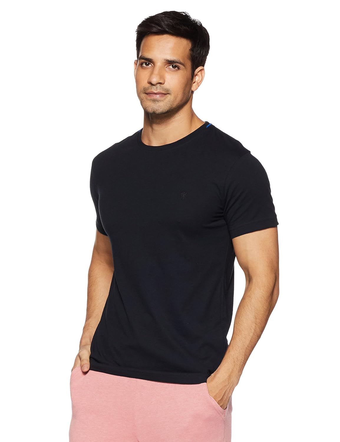 van heusen men's round neck cotton t-shirt