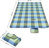 SONGMICS Picnic Blanket 195 x 150 cm Waterproof Backing GCM50C view 3