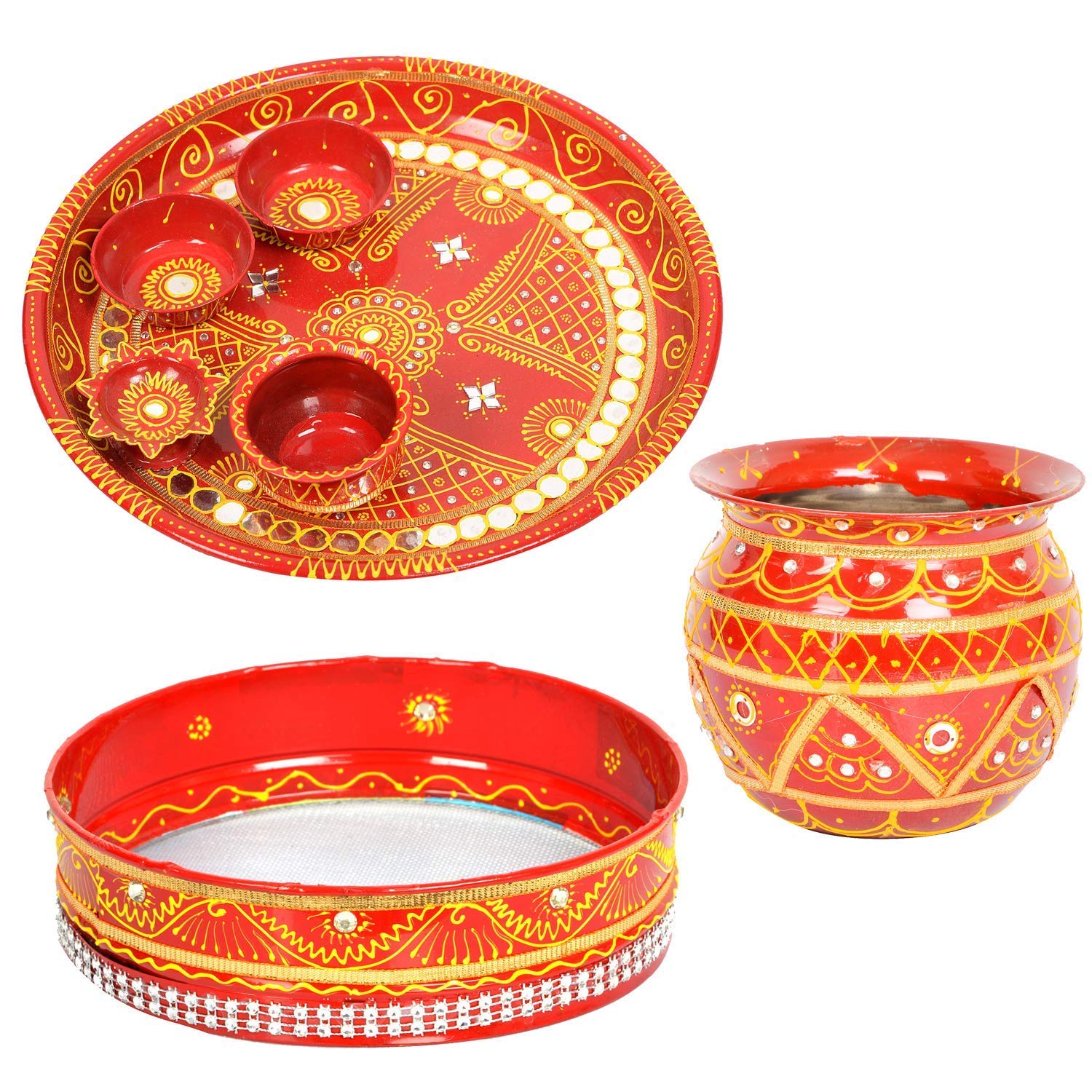 karva chauth puja thali