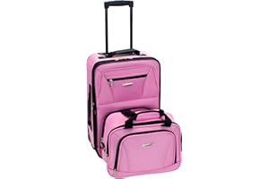 Rockland Luggage 2-Piece Set, Pink, One Size