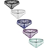 iKingsky Men's Cheeky Boxer Briefs Sexy Thong Underwear