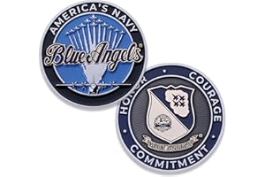 COINS FOR ANYTHING, INC Blue Angels US Navy Flight Demonstration Squadron Challenge Coin! Designed for Military Veterans - Officially Licensed Product Army Coin!