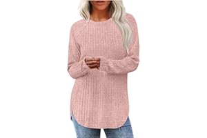 HVYESH Tunic Pullover Fall Shirts Women Clothes Long Sleeve Shirt Woman Wear Fashion 2025 Trendy Travel Outfit Winter Tops