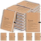 Fullhawl 24 Pcs Team Appreciation Gift Bulk for Employee A6 Spiral Notebook Motivational Journal Notepad Christmas Party Gift for Nurse Teacher Coworker Employee, 100 Page/50 Sheet(Brown Color)