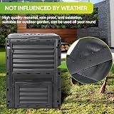 Garden Haven 300L Garden Compost Bin Black Green Eco Friendly BPA-Free Heavy view 7
