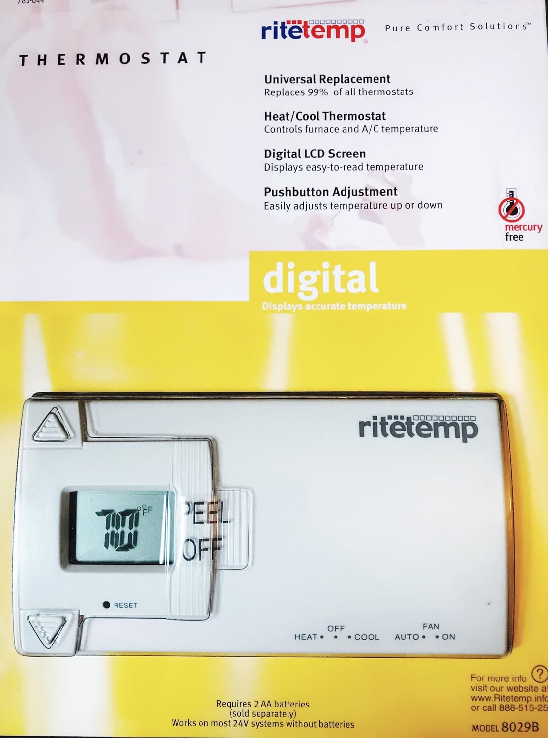 ritetemp Thermostat - Programmable 