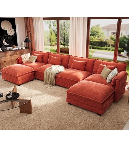 Amazon.com: ZX Design 8 Seater U-Shaped Sectional Couches with