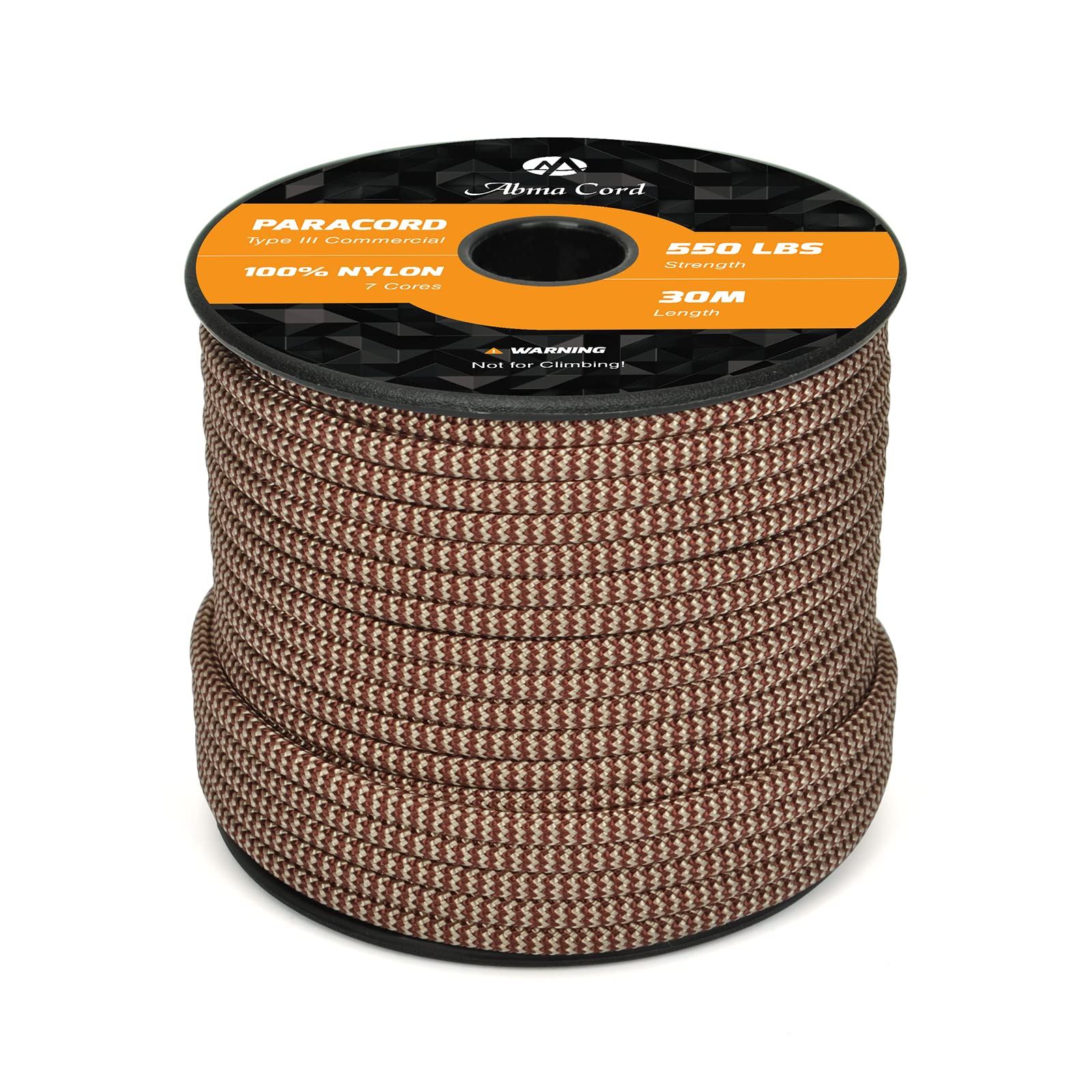 Abma Cord Paracord 550 4mm Nylon Rope Type III 7 Strands Parachute Cord - Max. 250kg (550lbs)