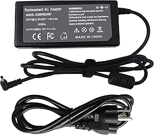 Shareway 19V 3.42A 65W Laptop Charger Compatible with Acer Chromebook C670 C720 C720P C738T C740 C810 C910 CB3-131 CB3-132 CB3-431 CB3-531 CB3-532 CB5-571 [3.0mm1.1mm]