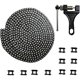 LKSM 08B Roller Chain 20 Feet 480 Link with 10 Connecting Links for Chain Driven Sliding Gate Opener for Replacement and Extension 08B Metric Standard 428#