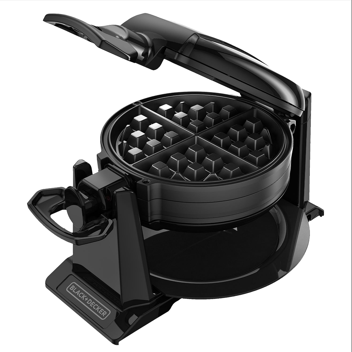 BLACK+DECKER Rotating Waffle Maker, Black, WMD200B: Kitchen & Dining